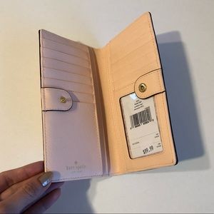Kate Spade Stacy Wallet in blush pink